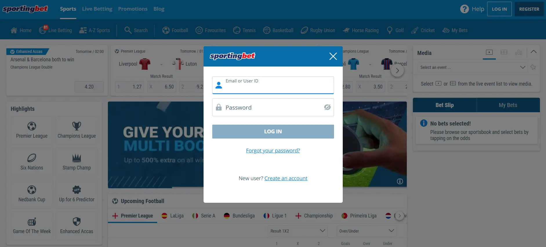 sportingbet desktop registration
